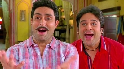 Abhishek Bachchan and Krushna Abhishek in a still from Bol Bachchan. Abhishek Bachchan and Krushna Abhishek in a still from Bol Bachchan. 