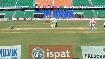 Still from the game between Bangladesh and Sri Lanka. (Twitter) Still from the game between Bangladesh and Sri Lanka. (Twitter)