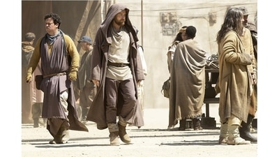 Meanwhile, as leaked images from the production show, there’s still plenty of action happening on the desert planet fans know so well. Can you figure out where this plot will go? (Disney) Meanwhile, as leaked images from the production show, there’s still plenty of action happening on the desert planet fans know so well. Can you figure out where this plot will go? (Disney)
