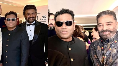 AR Rahman shared pictures with R Madhavan and Kamal Haasan on Instagram.&nbsp;