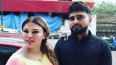 Rakhi Sawant with her new boyfriend Adil Durrani.