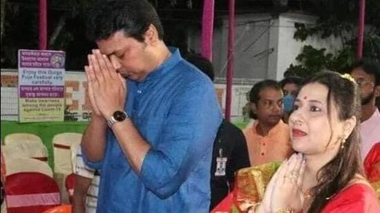 Niti Deb said that the message about her husband was ‘false and defamatory’. (File/Twitter) Niti Deb said that the message about her husband was ‘false and defamatory’. (File/Twitter)