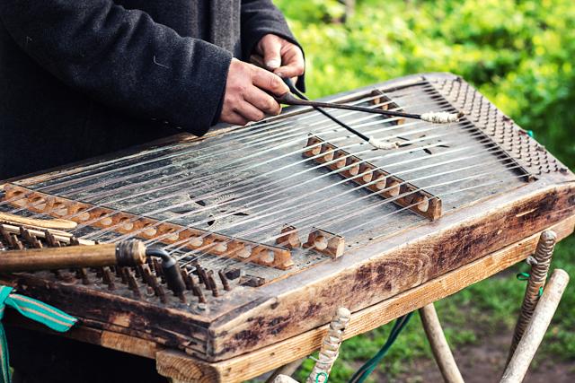 The cimbalom is a Ukrainian folk instrument much like the santoor. (Shutterstock) The cimbalom is a Ukrainian folk instrument much like the santoor. (Shutterstock)
