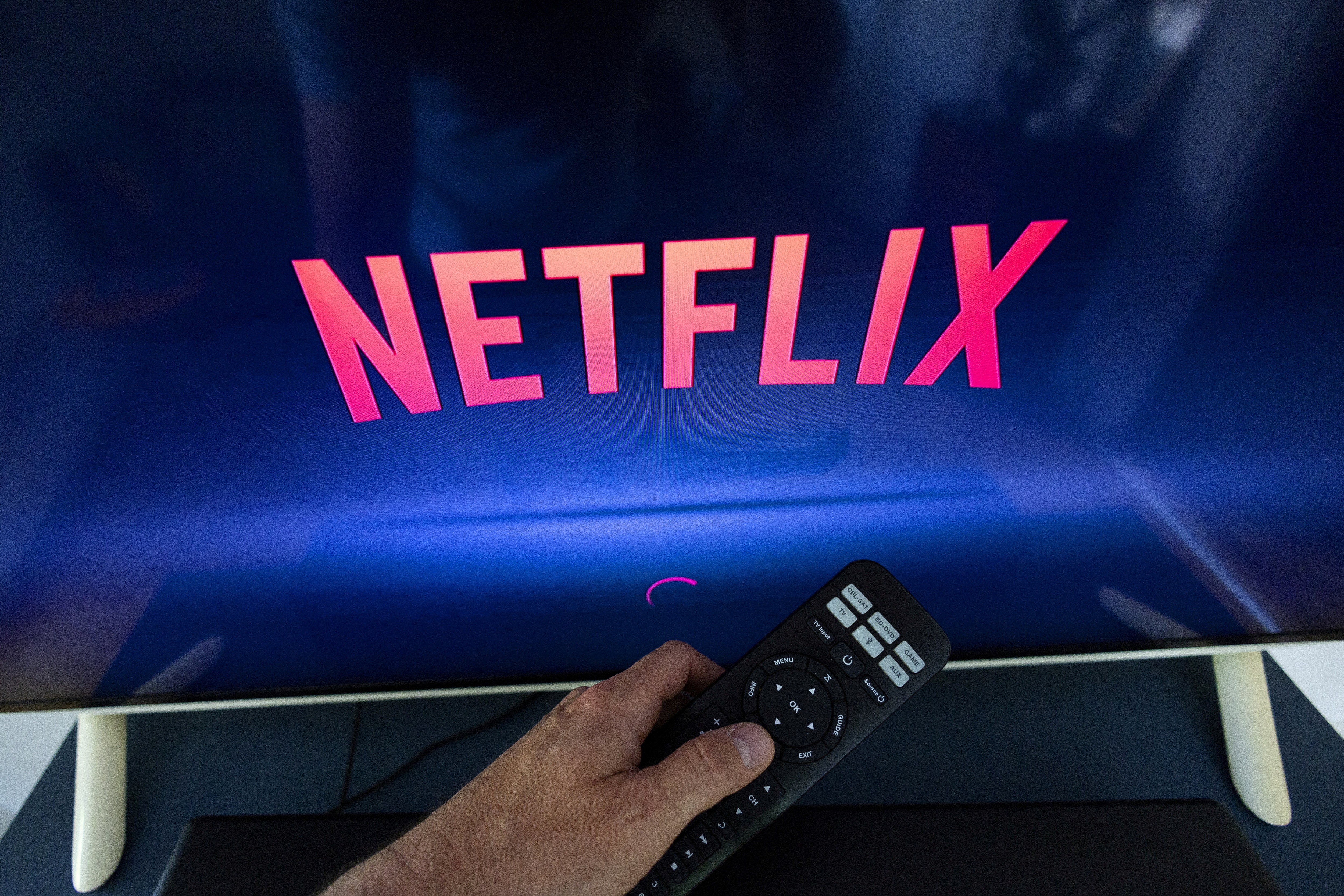 A Netflix logo is shown on a TV screen in file photo. (REUTERS)