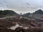 CPWD, which is executing the project, said that the construction work at the site resumed in February after the Republic Day for which special arrangements were made.
