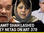 HOW AMIT SHAH LASHED VALLEY NETAS ON ART 370