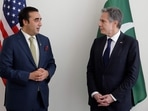 US Secretary of State Antony Blinken (R) meets with Pakistani Foreign Minister Bilawal Bhutto Zardari at United Nations headquarters in New York.(AFP) US Secretary of State Antony Blinken (R) meets with Pakistani Foreign Minister Bilawal Bhutto Zardari at United Nations headquarters in New York.(AFP)