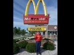 Don Gorske celebrated his 50th anniversary of eating a McDonald's burger every day.(guinnessworldrecords/Instagram)