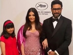 Aishwarya Rai with Abhishek Bachchan and Aaradhya at the L'Oreal party. Aishwarya Rai with Abhishek Bachchan and Aaradhya at the L'Oreal party.