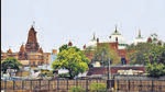 A view of Sri Krishna Janmabhoomi temple and Shahi Idgah mosque in Mathura. (ANI) A view of Sri Krishna Janmabhoomi temple and Shahi Idgah mosque in Mathura. (ANI)