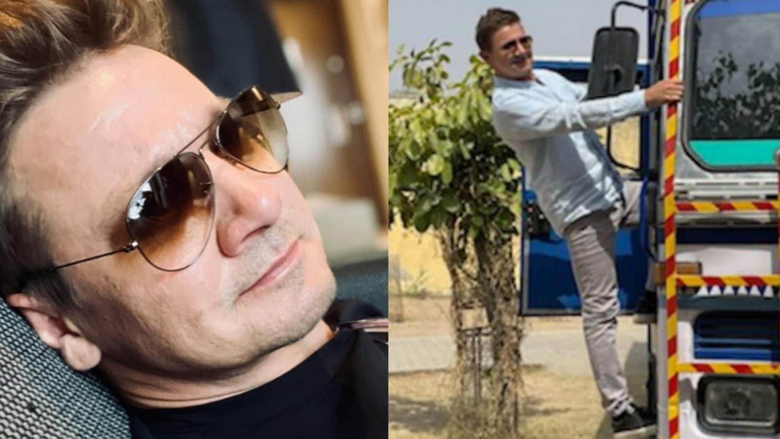 Jeremy Renner’s India diaries: Marvel star hangs off a truck, praises ‘beautiful country and culture’. See pics