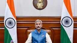 O ministro das Relações Exteriores, S Jaishankar, participa da reunião virtual dos chanceleres do BRICS, em Nova Delhi.  (PTI)