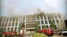One person was killed after the fire at Vishvesvaraya Bhawan on May 11. (HT File Photo/Santosh Kumar) One person was killed after the fire at Vishvesvaraya Bhawan on May 11. (HT File Photo/Santosh Kumar)