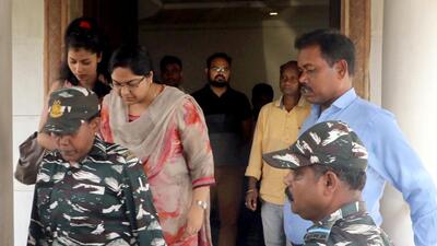 Jharkhand mines secretary Pooja Singhal was arrested earlier this month in connection with MNREGA fund embezzlement case. (ANI) Jharkhand mines secretary Pooja Singhal was arrested earlier this month in connection with MNREGA fund embezzlement case. (ANI)