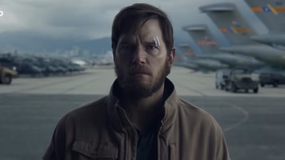 Chris Pratt in a still from the teaser trailer of Terminal List. Chris Pratt in a still from the teaser trailer of Terminal List.