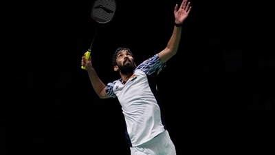 Kidambi Srikanth of India in action (AP)