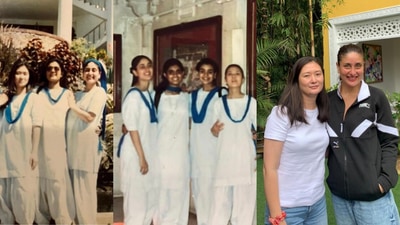 Kareena Kapoor shares throwback pics from school. Kareena Kapoor shares throwback pics from school.