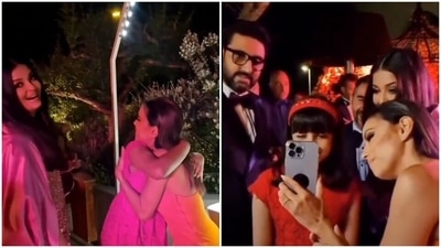 Aaradhya was accompanied by her parents Abhishek Bachchan and Aishwarya Rai to the Cannes Film Festival party. Aaradhya was accompanied by her parents Abhishek Bachchan and Aishwarya Rai to the Cannes Film Festival party.