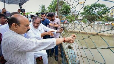 Karnataka chief minister Basavraj Bommai said he has already set aside ₹1,600 crore for modernisation of stormwater drains. (PTI) Karnataka chief minister Basavraj Bommai said he has already set aside ₹1,600 crore for modernisation of stormwater drains. (PTI)