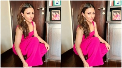 Soha Ali Khan demonstrates full body workout for the midweek | Watch (Instagram/@sakpataudi) Soha Ali Khan demonstrates full body workout for the midweek | Watch (Instagram/@sakpataudi)