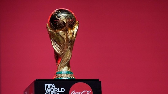 FIFA World Cup trophy. (AP)
