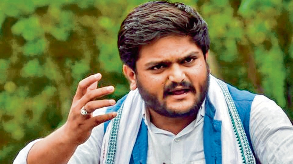 Patidar leader Hardik Patel has been sharply critical of the Congress leadership.&nbsp; (HT_PRINT)