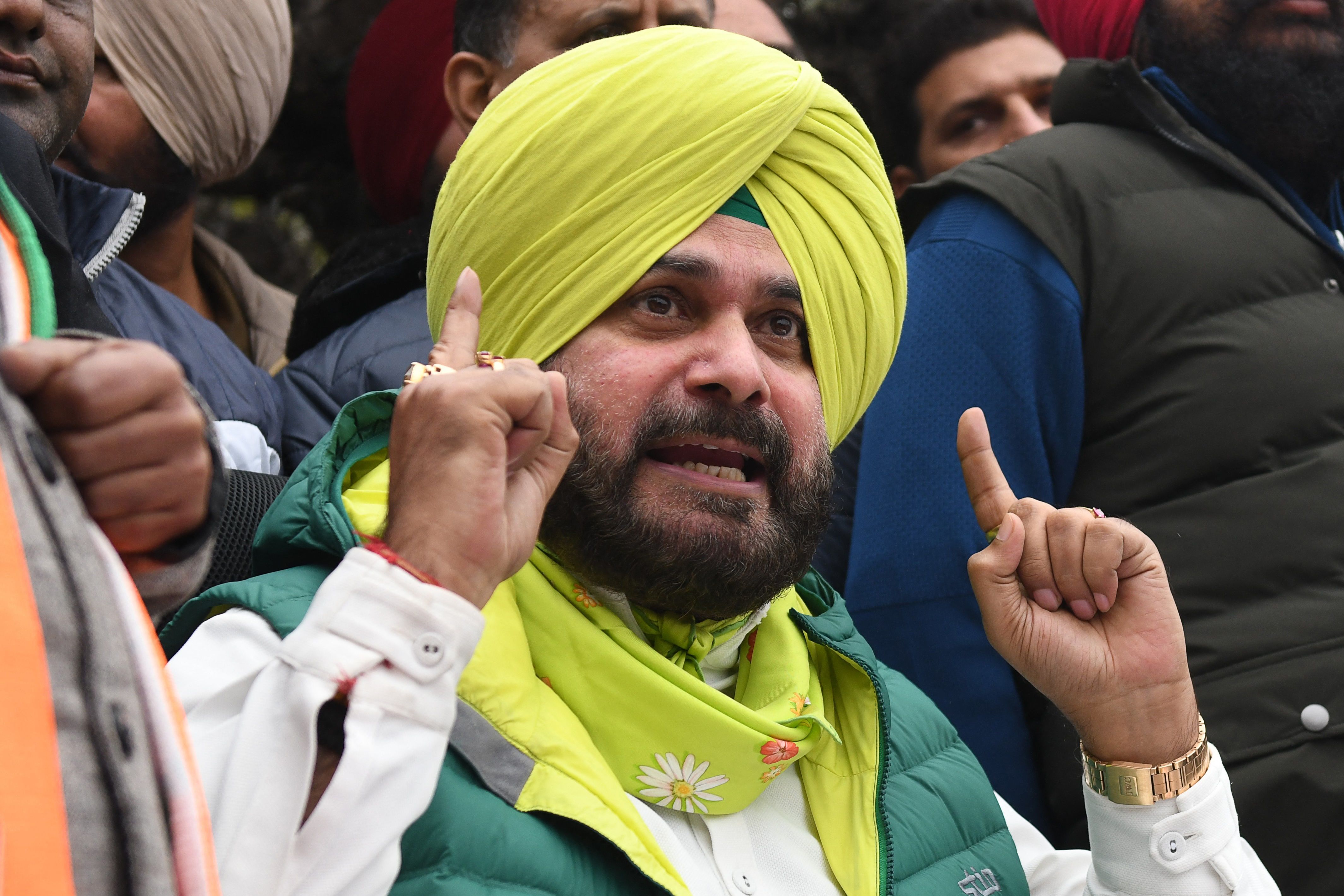 Punjab Congress leader Navjot Singh Sidhu was sentenced to one year in jail, nearly 35 years after he was accused of killing a man in a fit of rage. (Photo by NARINDER NANU/AFP) Punjab Congress leader Navjot Singh Sidhu was sentenced to one year in jail, nearly 35 years after he was accused of killing a man in a fit of rage. (Photo by NARINDER NANU/AFP)