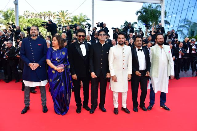 The largest ever Indian delegation comprising 11 celebs ruled the roost, as they celebrated Indian cinema at the opening of the Cannes Film Festival (Photo: Twitter)