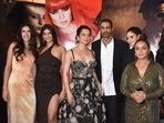 Arjun Rampal and Kangana Ranaut at the Dhaakad screening in Mumbai. Arjun Rampal and Kangana Ranaut at the Dhaakad screening in Mumbai.
