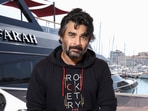 R. Madhavan poses for photographs at the 75th international film festival, Cannes, southern France, Thursday, May 19, 2022. (Photo by Vianney Le Caer/Invision/AP)