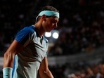 Spain's Rafael Nadal during his third round match against Canada's Denis Shapovalov&nbsp;