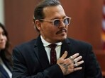 Actor Johnny Depp during his defamation trial against his ex-wife Amber Heard.(AFP)