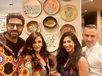 Abhishek Bachchan and Aishwarya Rai Bachchan at a restaurant in Cannes. Abhishek Bachchan and Aishwarya Rai Bachchan at a restaurant in Cannes.
