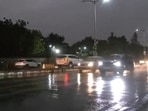 Light rainfall and wind bring some respite from the heat in Delhi on Friday.