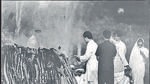 Rahul Gandhi lighting the pyre of father Rajiv Gandhi - HT Photo by Arun Jetlie. Rahul Gandhi lighting the pyre of father Rajiv Gandhi - HT Photo by Arun Jetlie.