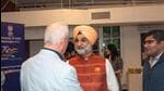 Indian ambassador to the US Taranjit Singh Sandhi with US Congressman Jerry McNerney at the India House in WashingtonC(Twitter/SandhuTaranjitS)