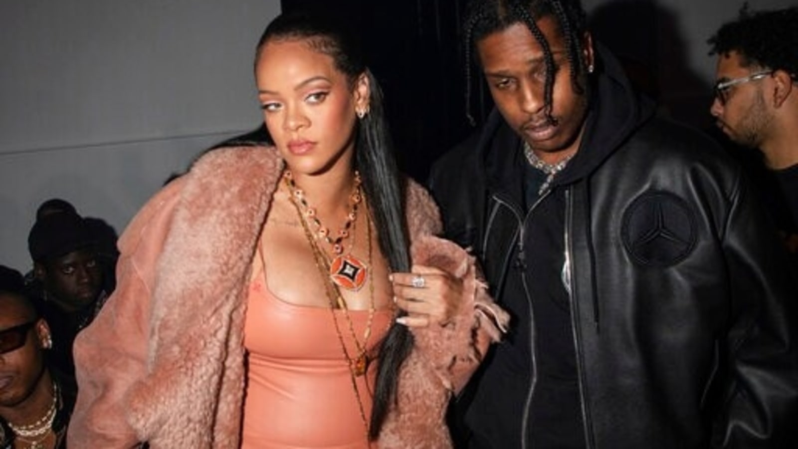 Rihanna's No Top and Open Leather Jacket Expertly Showed Off Her