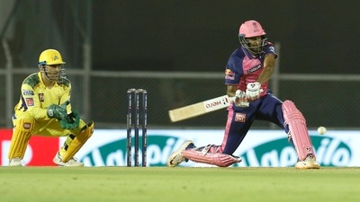 Mumbai: R. Ashwin of Rajasthan Royals during T20 cricket match 68 of the Indian Premier League 2022 (IPL season 15), between Rajasthan Royals and Chennai Super Kings, at the Brabourne Stadium (CCI) in Mumbai, Friday, May 20, 2022. (Sportzpics for IPL/PTI Photo)(PTI05_20_2022_000267A) (PTI) Mumbai: R. Ashwin of Rajasthan Royals during T20 cricket match 68 of the Indian Premier League 2022 (IPL season 15), between Rajasthan Royals and Chennai Super Kings, at the Brabourne Stadium (CCI) in Mumbai, Friday, May 20, 2022. (Sportzpics for IPL/PTI Photo)(PTI05_20_2022_000267A) (PTI)