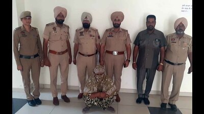 The woman who was arrested for the banker’s murder in custody of Ludhiana police on Friday. (HT Photo) The woman who was arrested for the banker’s murder in custody of Ludhiana police on Friday. (HT Photo)