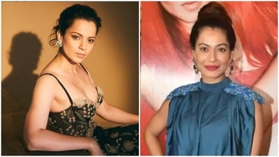 Payal Rohatgi attended Dhaakad premiere after criticising Kangana Ranaut. Payal Rohatgi attended Dhaakad premiere after criticising Kangana Ranaut.