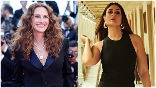 Kareena Kapoor is 'Obsessed' with Julia Roberts' Cannes Film Festival 2022 red carpet look(Reuters, Instagram)