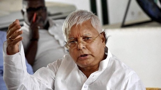 Former Bihar chief minister and Rashtriya Janata Dal leader Lalu Prasad Yadav(PTI)