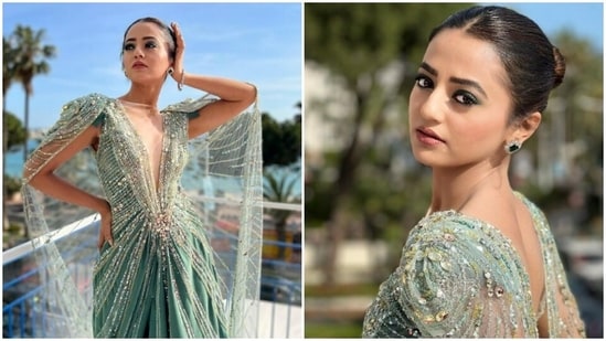 Cannes 2022: Helly Shah makes her debut in a sparkling gown | Hindustan  Times