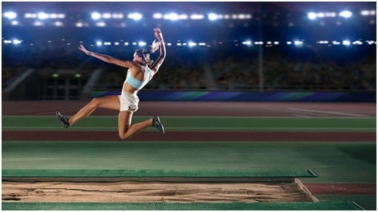 Sanya Malhotra’s trainer demonstrates broad jump, speaks of benefits (Unsplash)