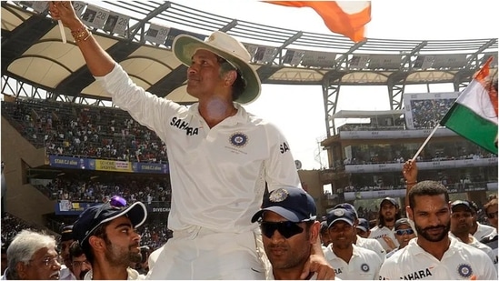 Sachin Tendulkar during his farewell Test in 2013.(BCCI) Sachin Tendulkar during his farewell Test in 2013.(BCCI)