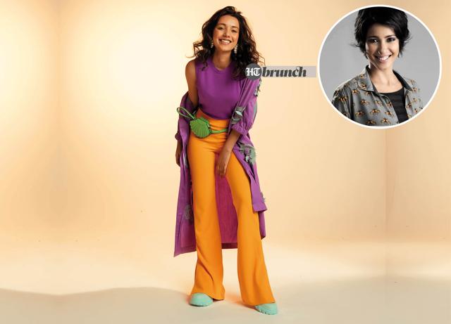 Colour-blocking used vertically creates an illusion of height. It can do wonders for short people; Pants and top by Zara; Jacket by Vidhi Wadhwani; Earrings by Amama; Fanny pack by Tiger Marrón; Shoes by FILA (Vidushi Gupta) Colour-blocking used vertically creates an illusion of height. It can do wonders for short people; Pants and top by Zara; Jacket by Vidhi Wadhwani; Earrings by Amama; Fanny pack by Tiger Marrón; Shoes by FILA (Vidushi Gupta)