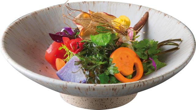 The salad at Den The salad at Den