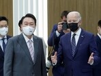 US President Joe Biden and South Korean President Yoon Suk-yeol.(Reuters file)
