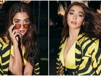 Pooja Hegde drops pics enjoying sunsets during the Cannes Film Festival, slays a quirky look in mini dress and blazer(Instagram) Pooja Hegde drops pics enjoying sunsets during the Cannes Film Festival, slays a quirky look in mini dress and blazer(Instagram)