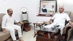 Bommai after discussions said elections to seven Council seats will be held on June 3, and the biennial elections to four seats of the Rajya Sabha from Karnataka on June 10. (ANI Photo)